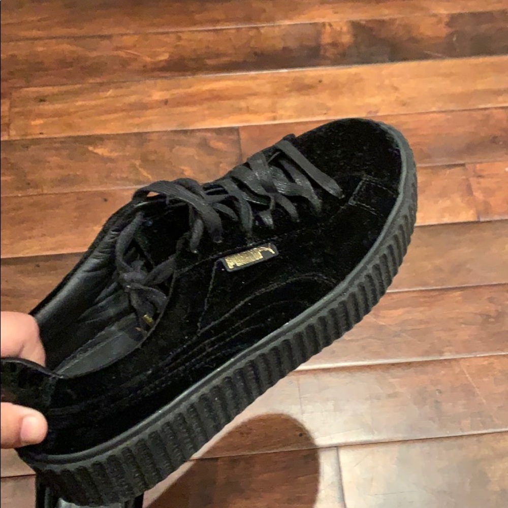 Fenty by Rihanna for Puma - black velvet sneakers